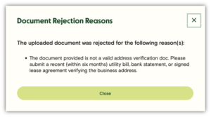 Relay Bank Rejection 
