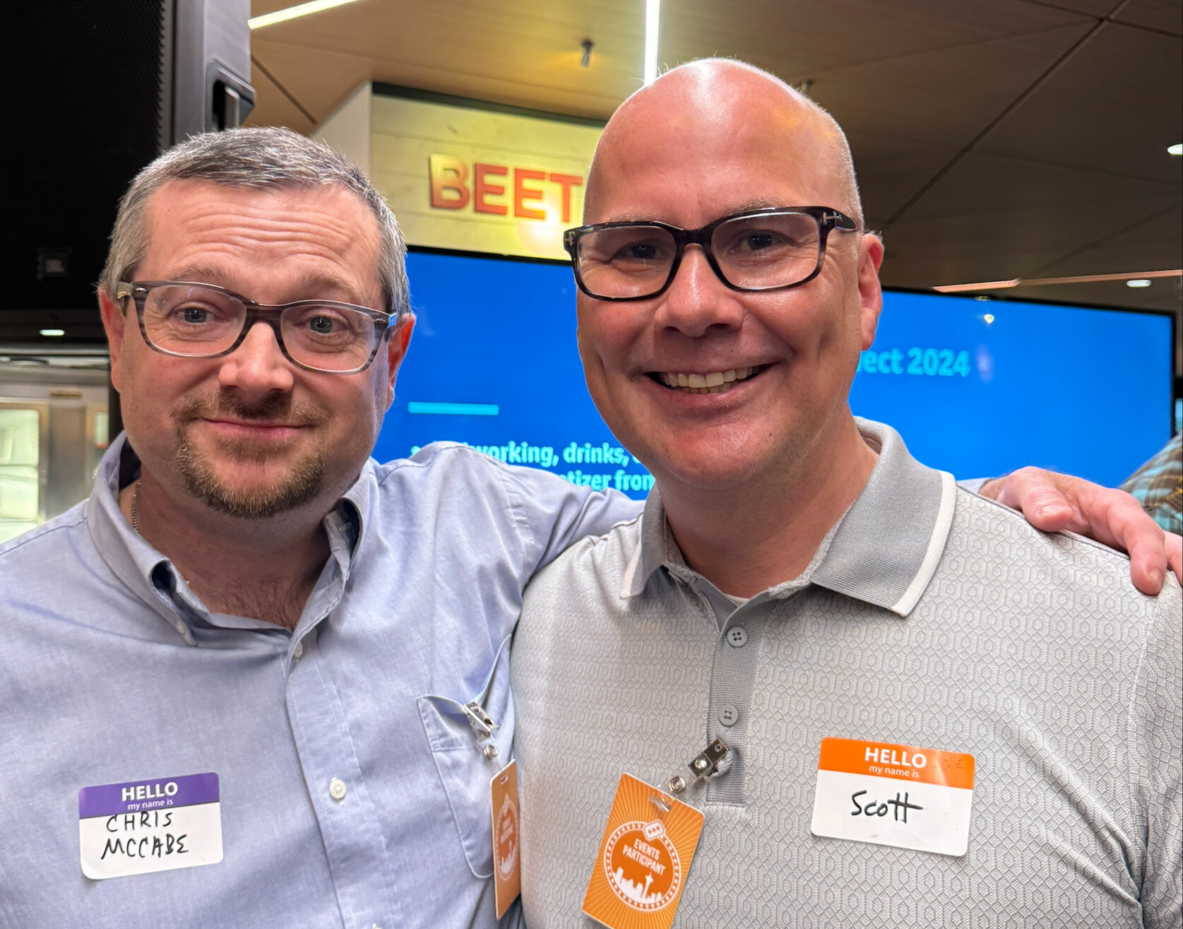 Scott with Chris McCabe