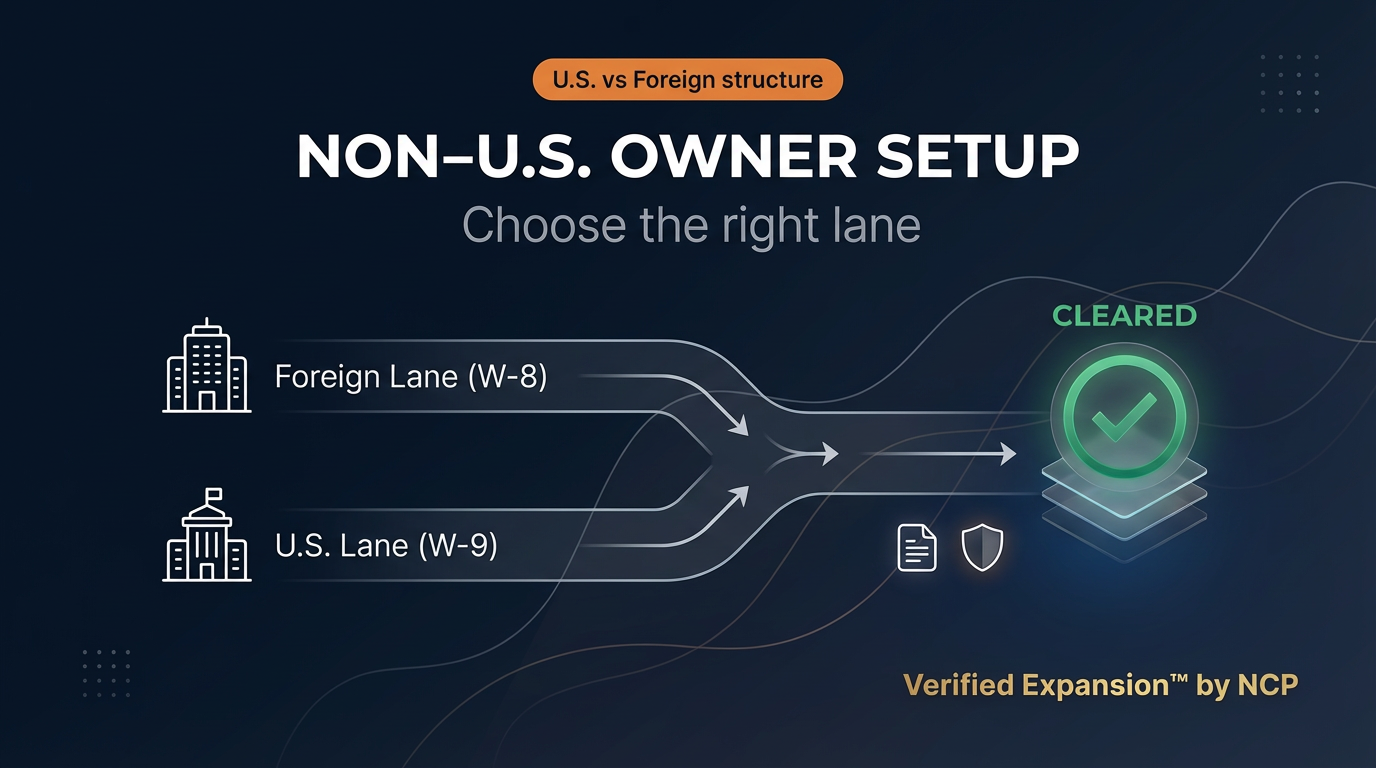 Non-U.S. Resident Entity Strategy & Setup (Team)