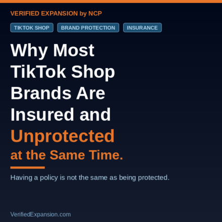 TikTok Shop Insurance-Verified Expansion-NCP