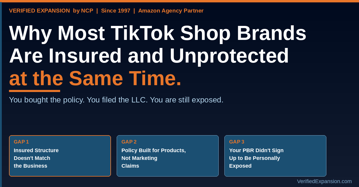 TikTok Shop Product Liability Insurance- Verified-Expansion